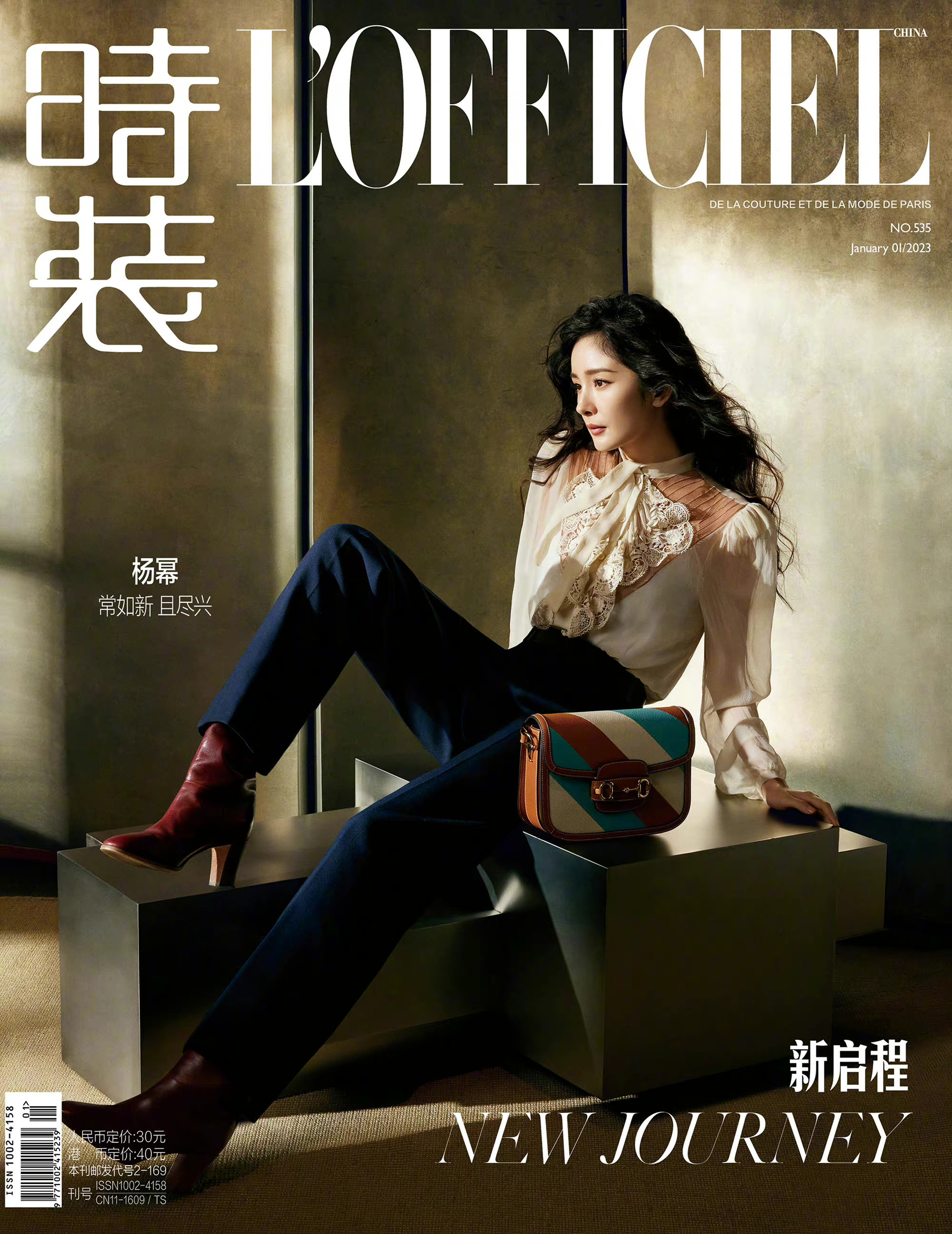 杨幂《时装lofficiel》一月刊封面 韦韦来