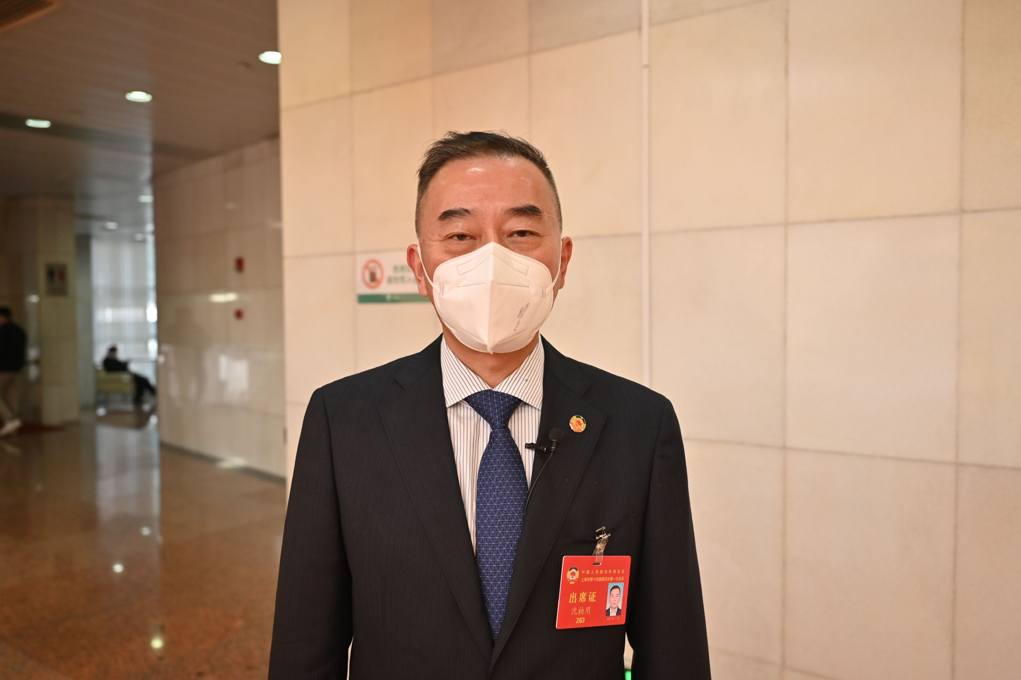 上海市政协委员沈柏用.澎湃新闻记者 张呈君 摄