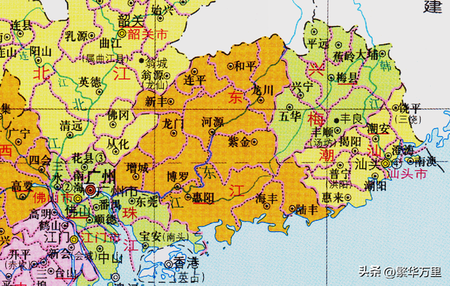 汕尾市的区划变动,广东省的重要城市之一,为何有4个区县?