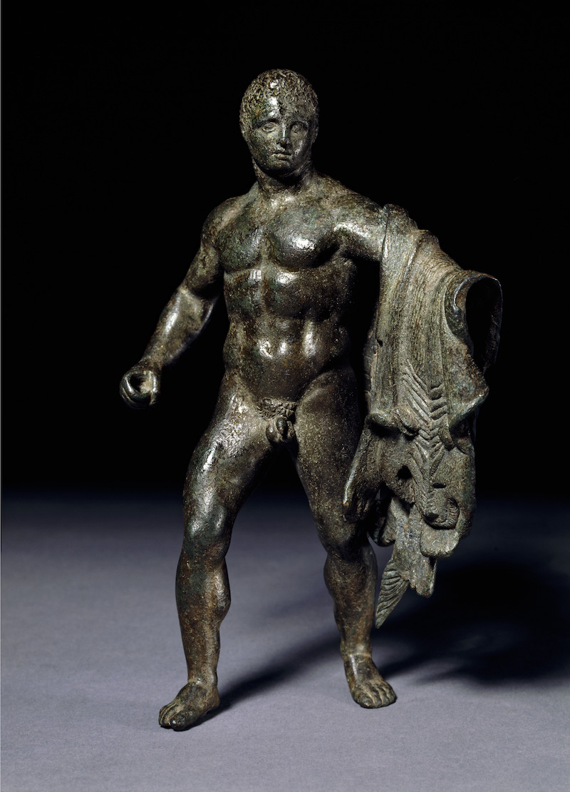 束发带的运动员雕像除此之外,古希腊人还热衷于体育竞技.