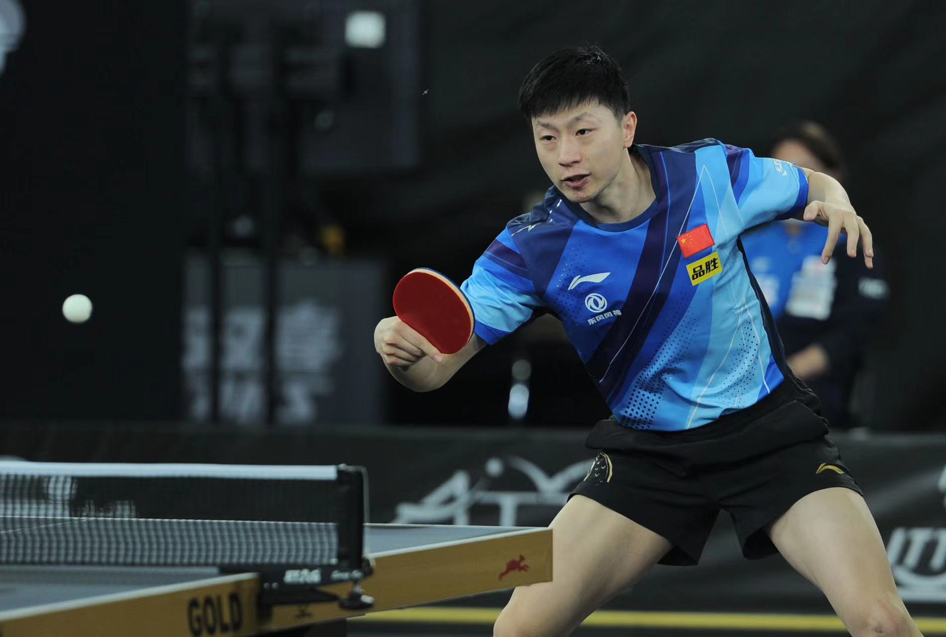 马龙在比赛中.attu亚乒联盟供图