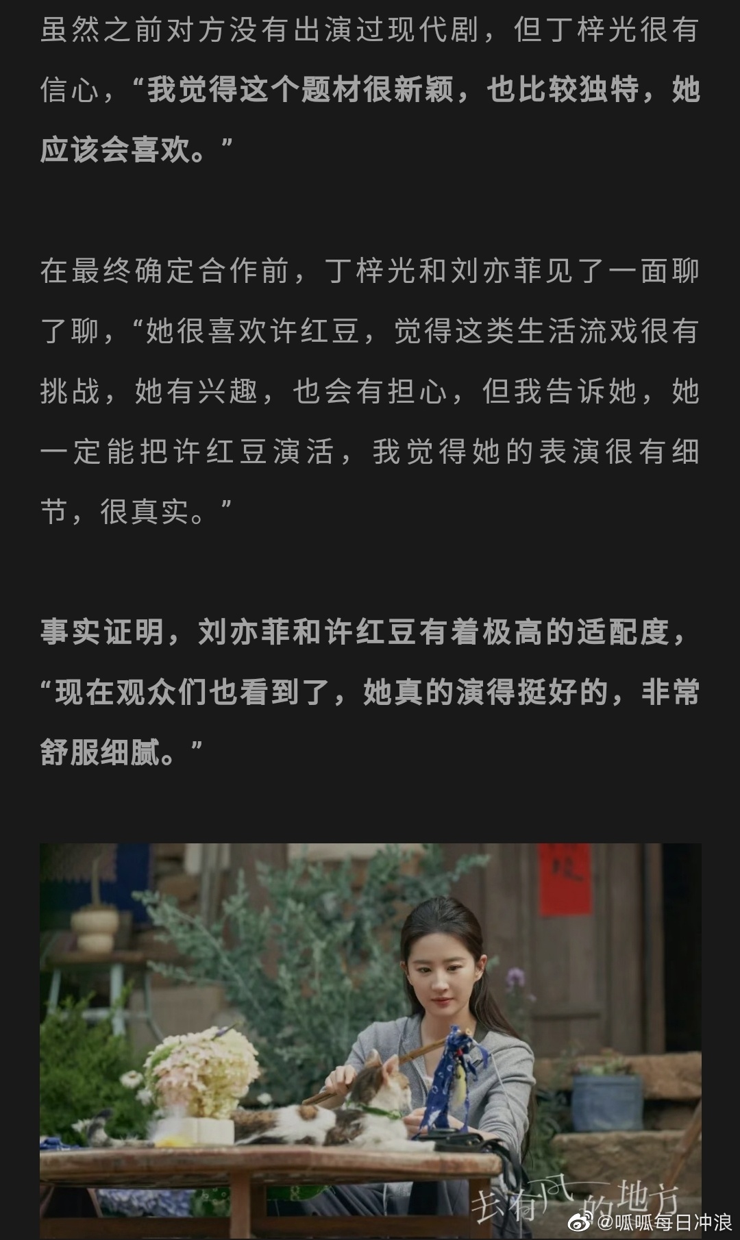 去有风的地方导演丁梓光……|李现|导演|刘亦菲_新浪新闻