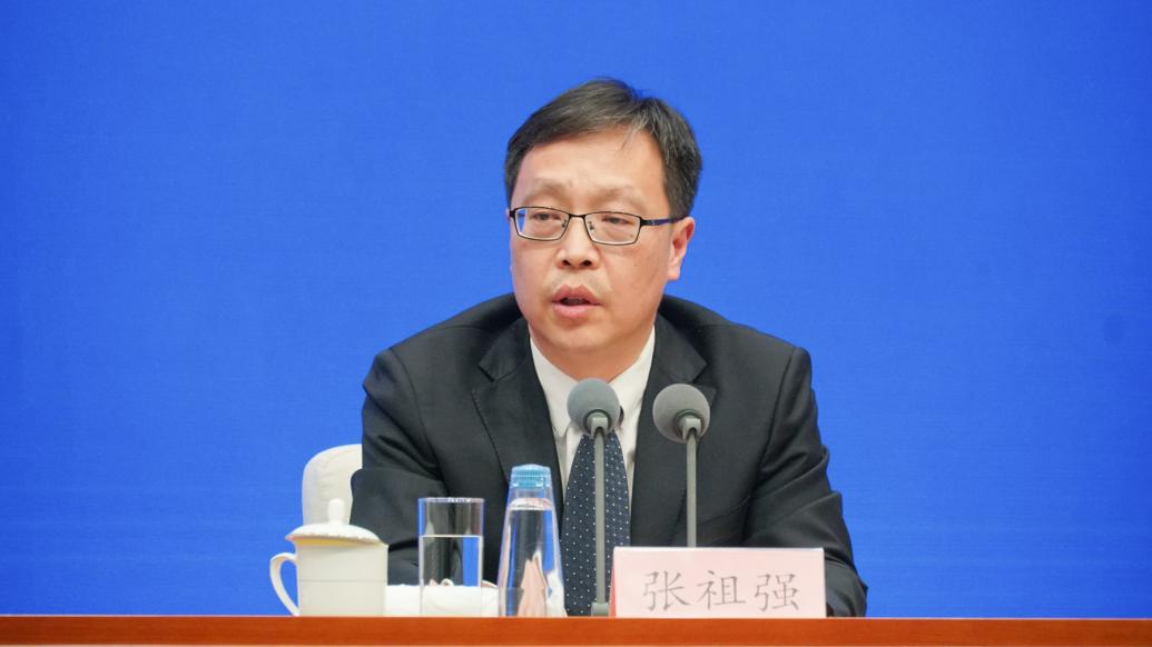 中国气象局副局长张祖强   澎湃新闻记者 周頔 摄1月13日,在国务院
