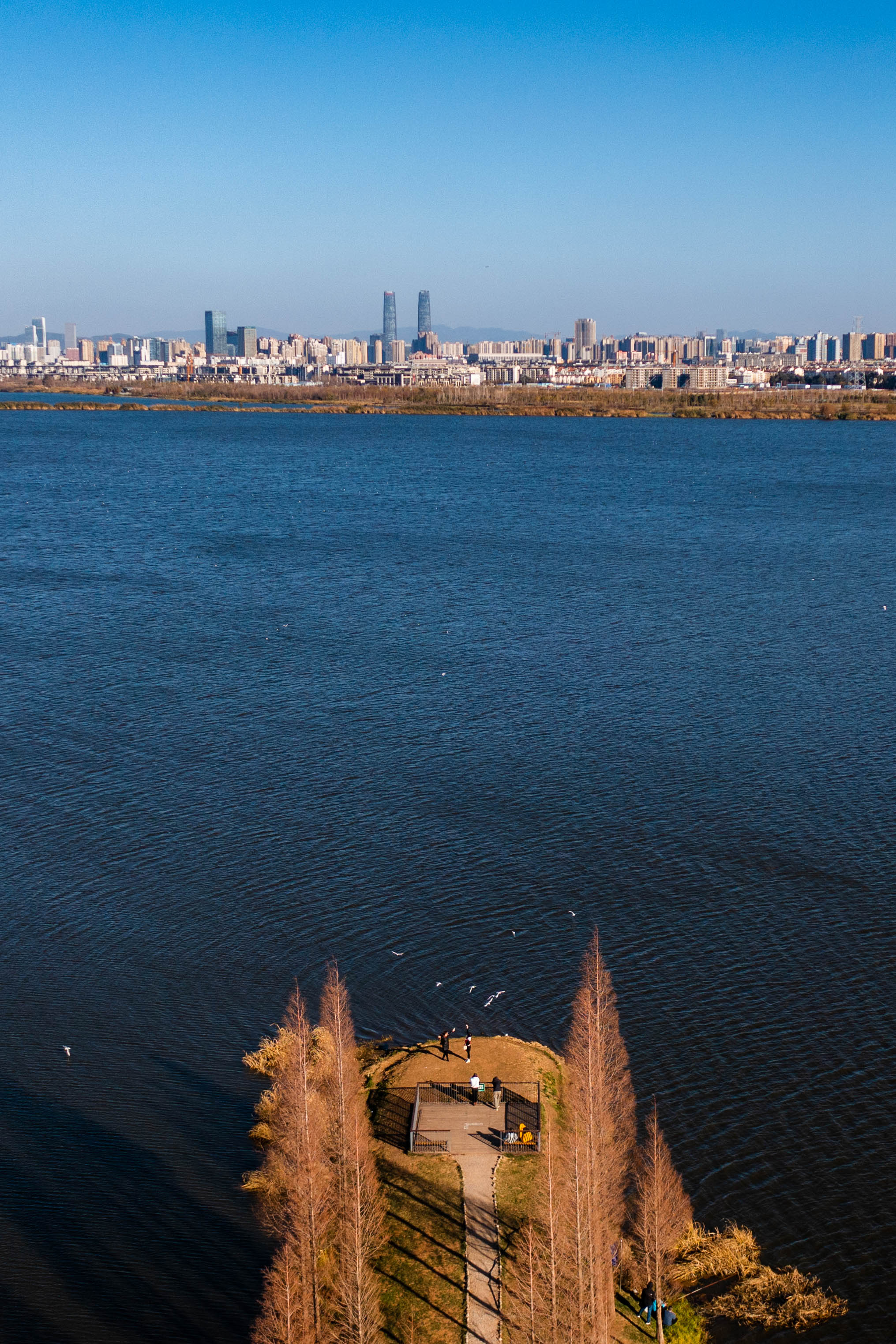 云南滇池连续五年全湖保持Ⅳ类水质|滇池|云南省|无人机_新浪新闻