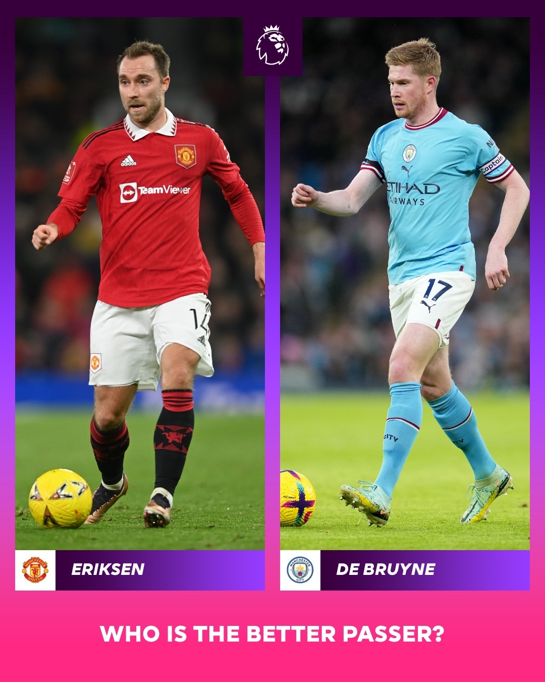 谁是更好的喂饼师傅埃里克森还是德布劳内