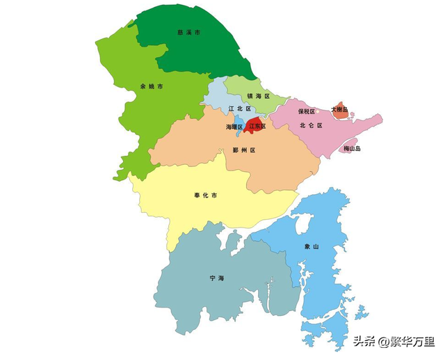 宁波市的区划变动,5大计划单列市之一,为何10个区县?