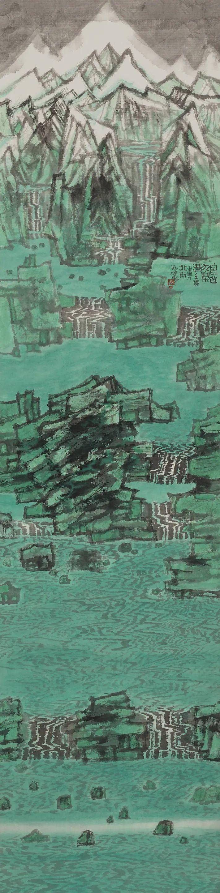 兴会烟霞 山水画的观照与即兴创作——周石峰迎新春线上展__财经头条