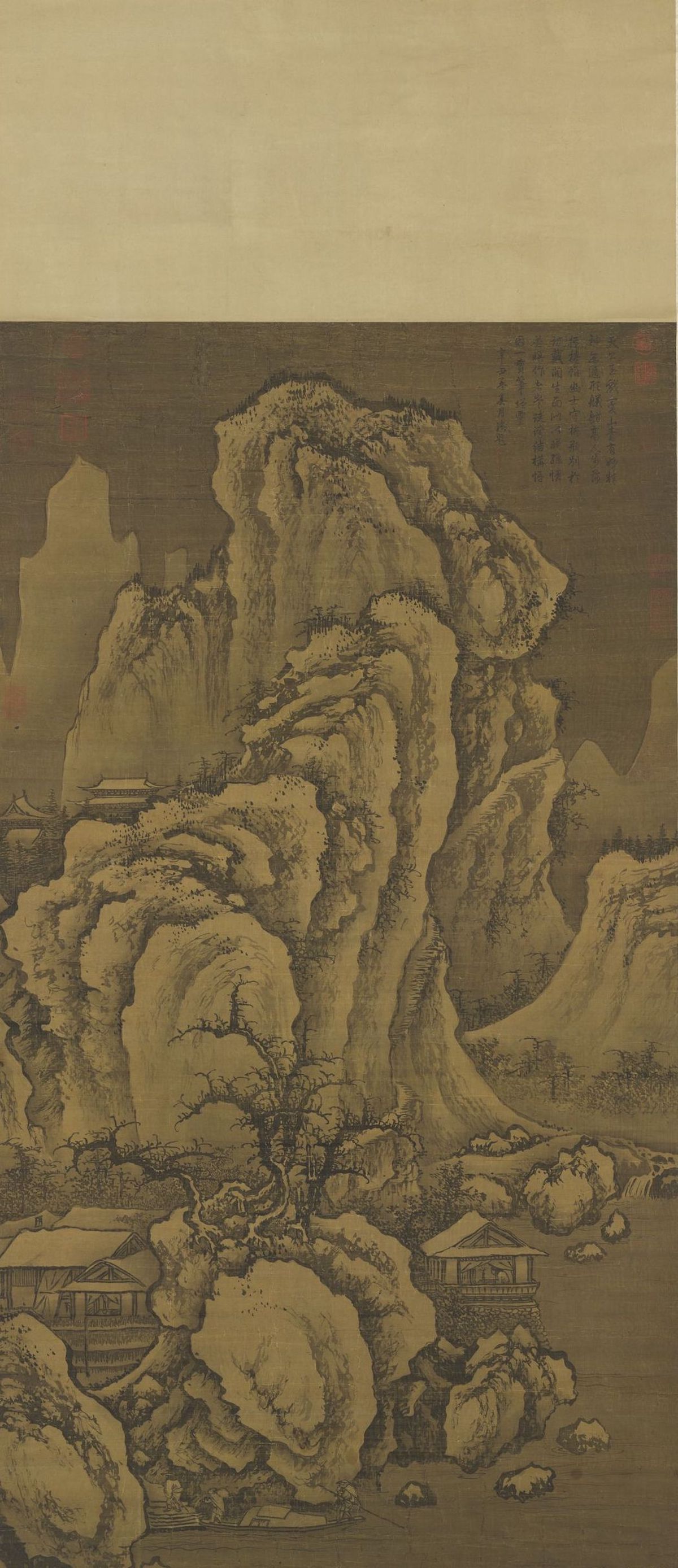 元 刘贯道 积雪图 轴 台北故宫博物院藏