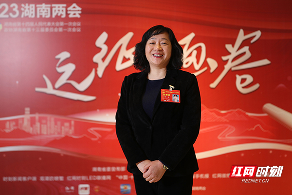 湖南省人大代表,蓝山县委副书记,县长邓群.