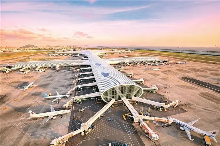 深圳宝安国际机场俯瞰图。资料图