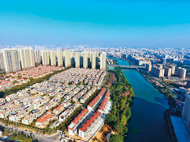 晋江城市一角(2022年摄) 晋江市委宣传部供图希望"我们的归属感,都写