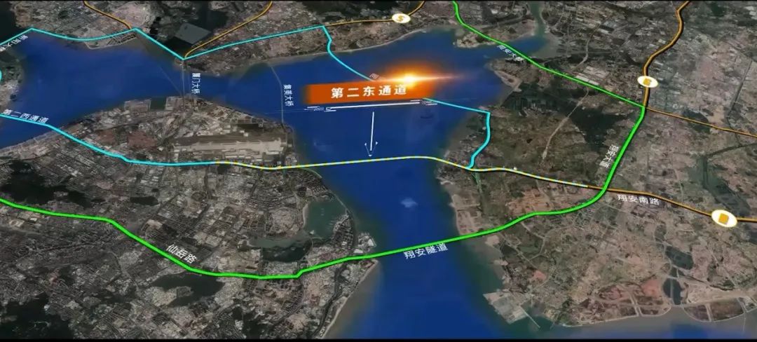 翔安大桥(厦门第二东通道)工程示意图