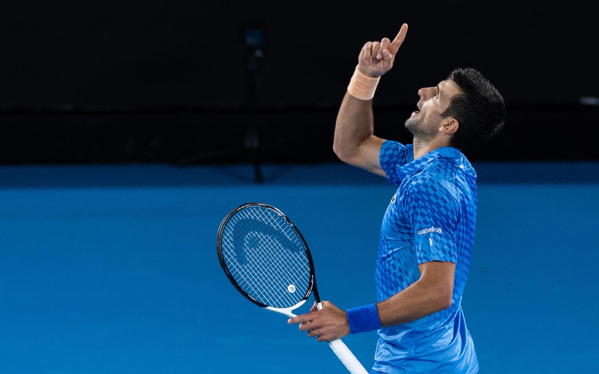 重返澳网,德约科维奇依旧无敌.&nbsp; 图/新华社