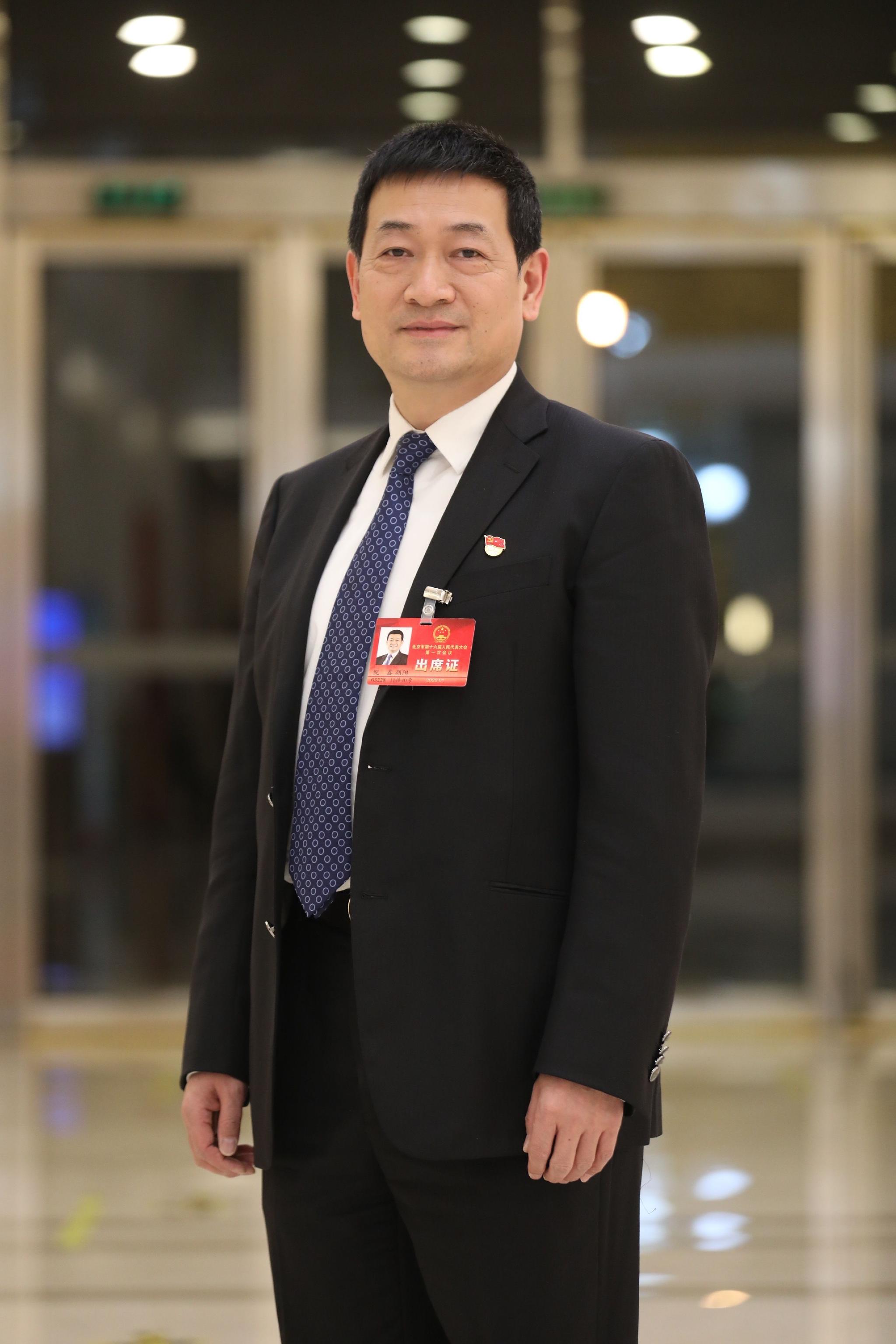 北京市人大代表,北京儿童医院院长倪鑫.新京报记者 王飞 摄