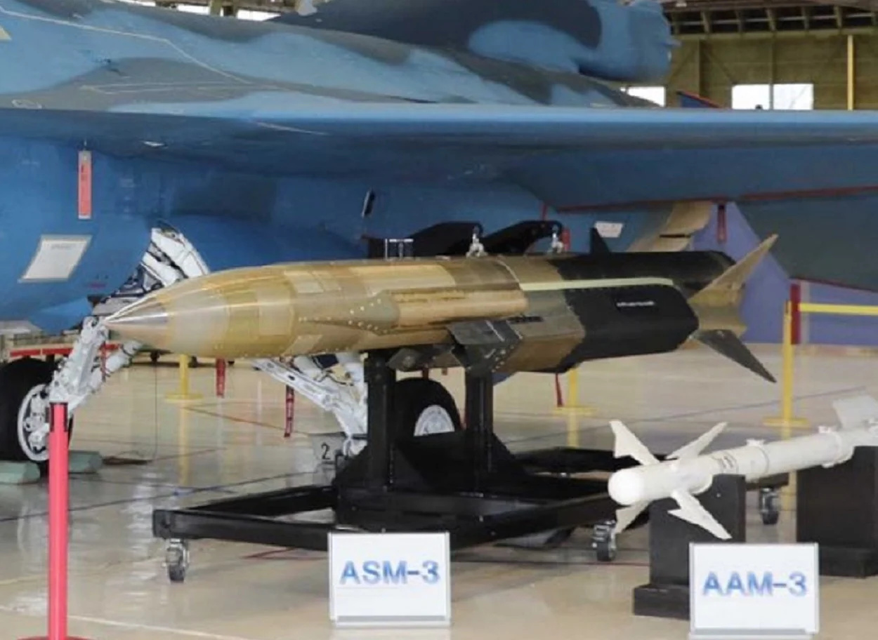 后期升級后的F-2戰鬥機增加了ASM-3超音速空艦導彈。