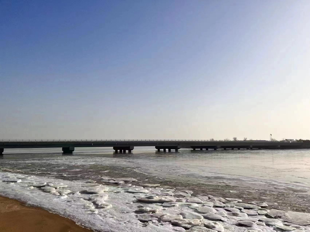 蔚蓝海岸海冰