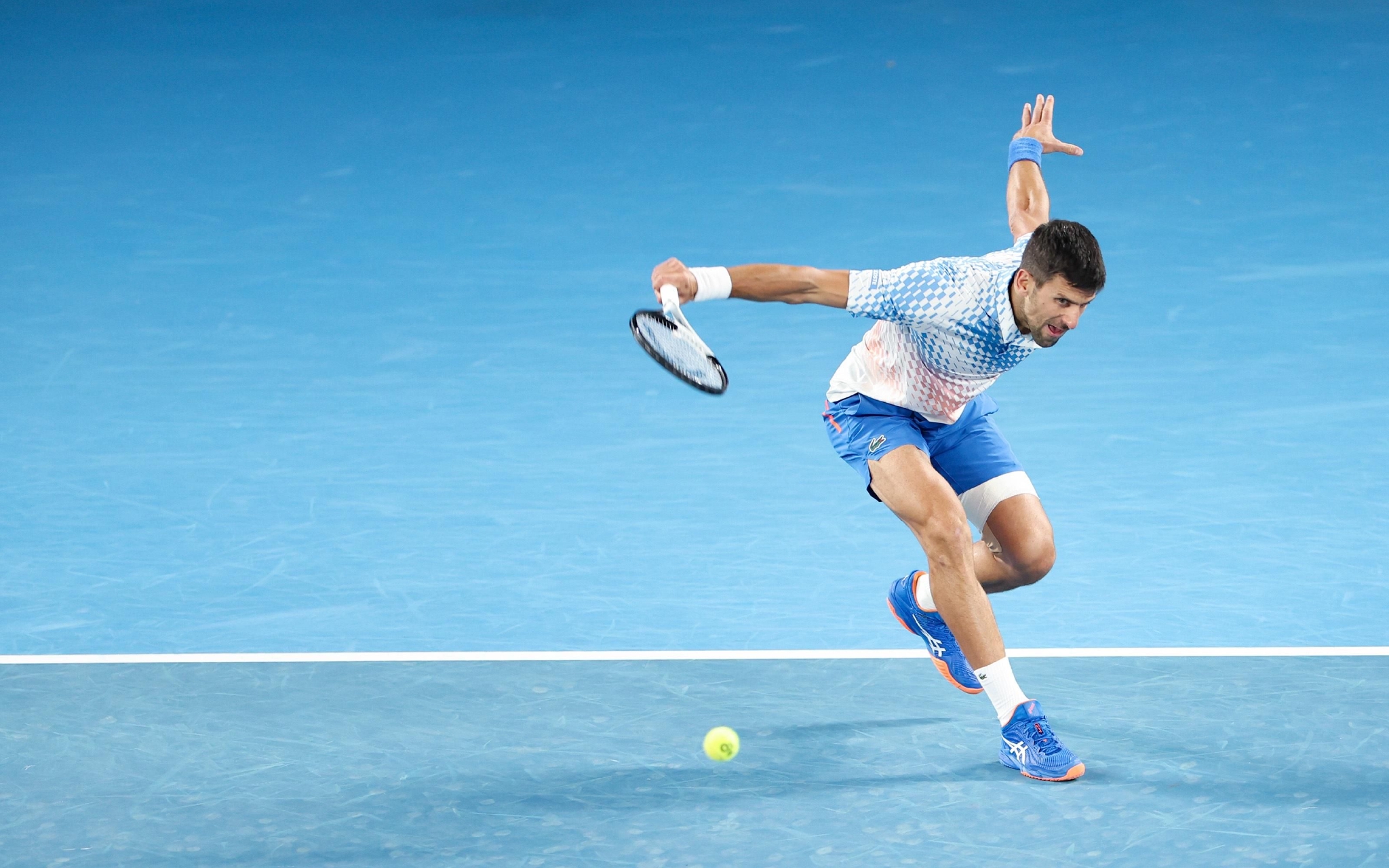 德约科维奇豪取澳网23连胜.&nbsp; 图/新华社