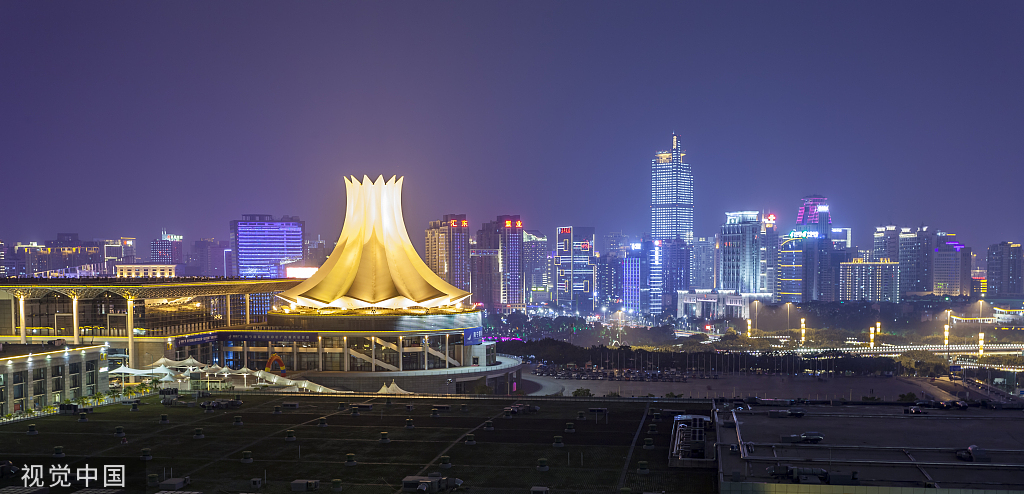 广西南宁夜景 视觉中国 资料图