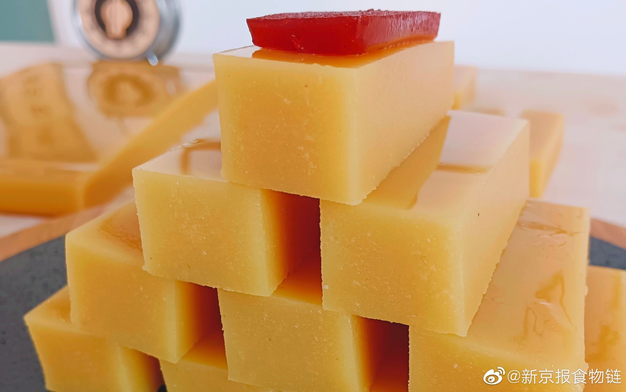 "老北京小吃十三绝"之豌豆黄 :农历三月三,豌豆黄入碗|豌豆黄|老北京