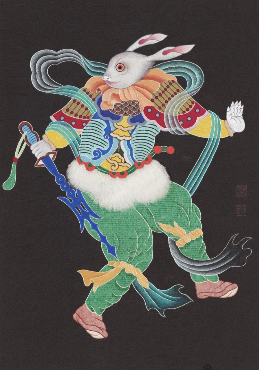 choi_yu-hyun,《十二生肖之兔将军》,1983/1985,韩国全州市的文化博物