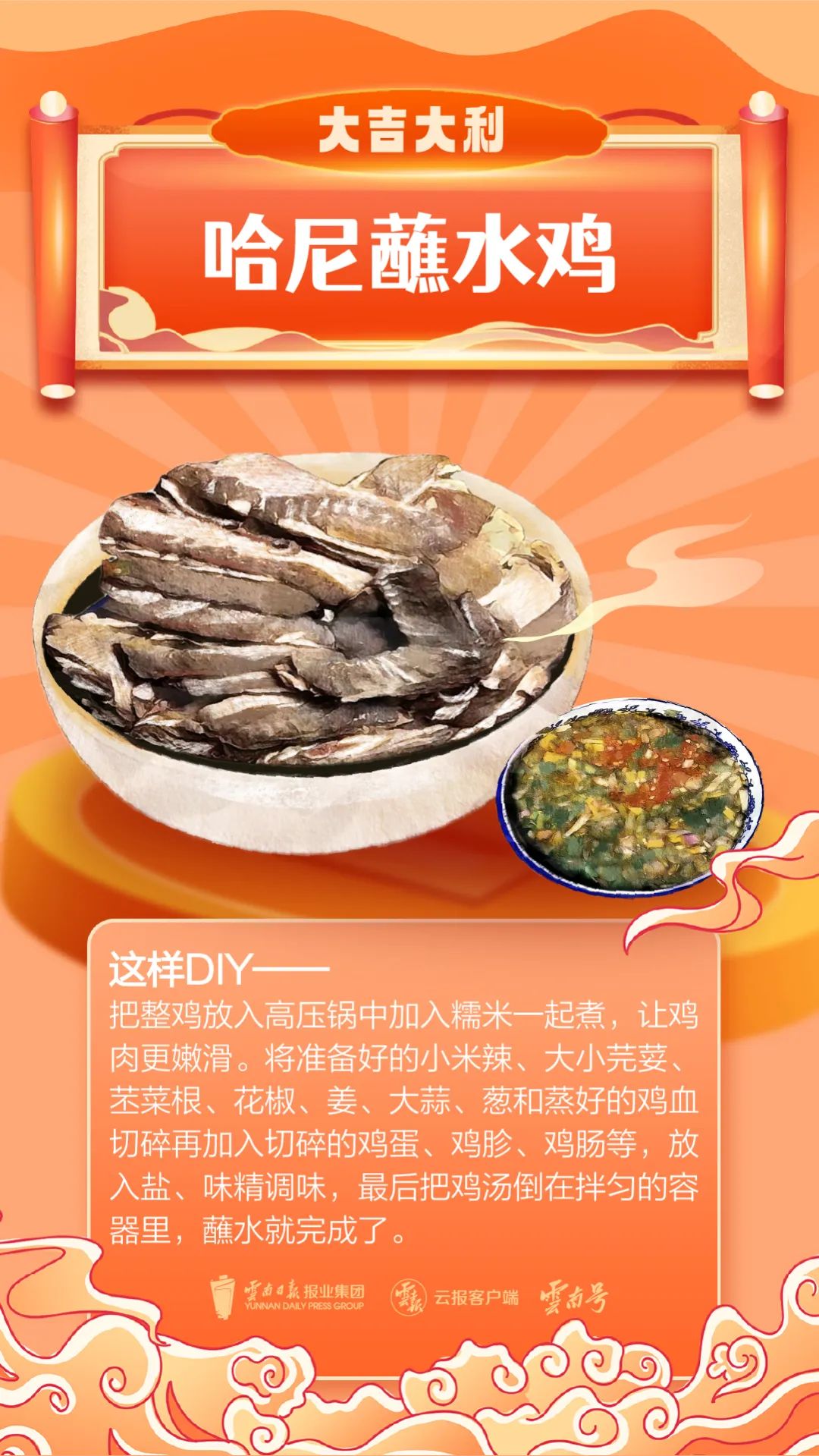 哈尼蘸水鸡↓↓↓发酵的味道就是"幸福的酸味"对于老昆明来说长菜这样