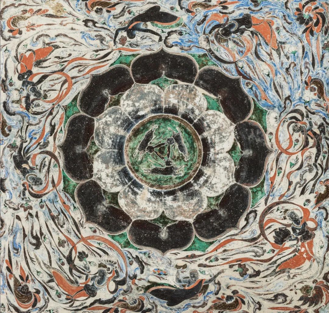 莫高窟第407窟 三兔莲花藻井 隋