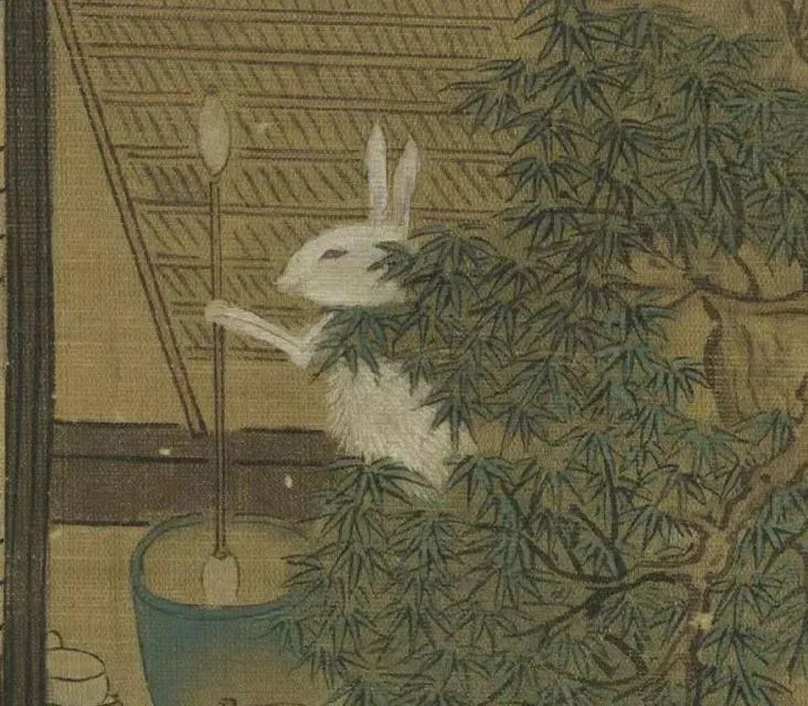 明代张翀《仙庐授液图》中捣药的玉兔,玉兔捣的什么药呢?