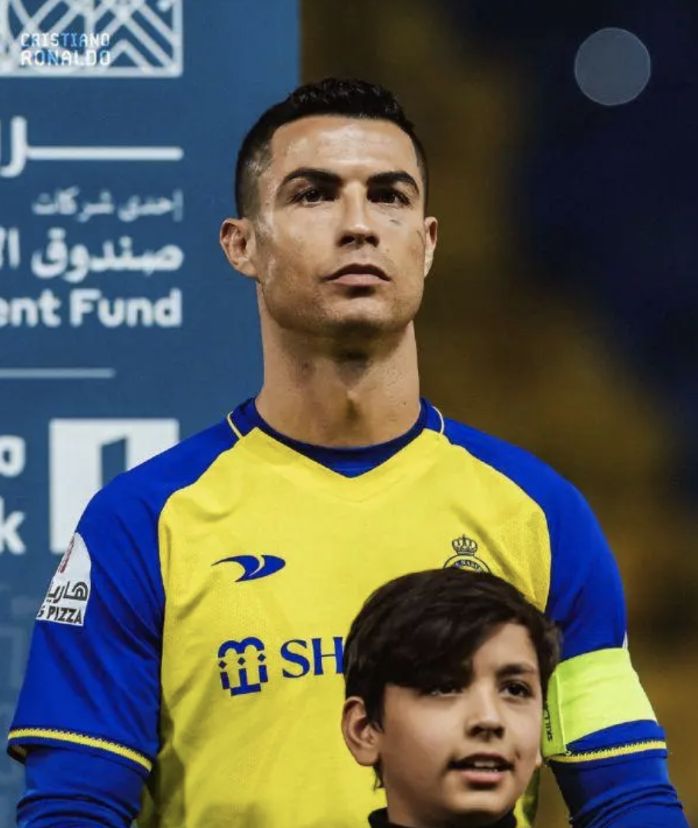 C羅完成了首秀，雖然沒有進球但心情不錯。