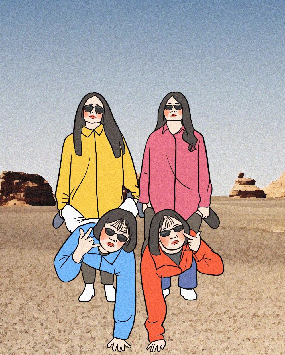 沙雕又搞怪的合照姿get√|沙雕|搞怪_新浪新闻