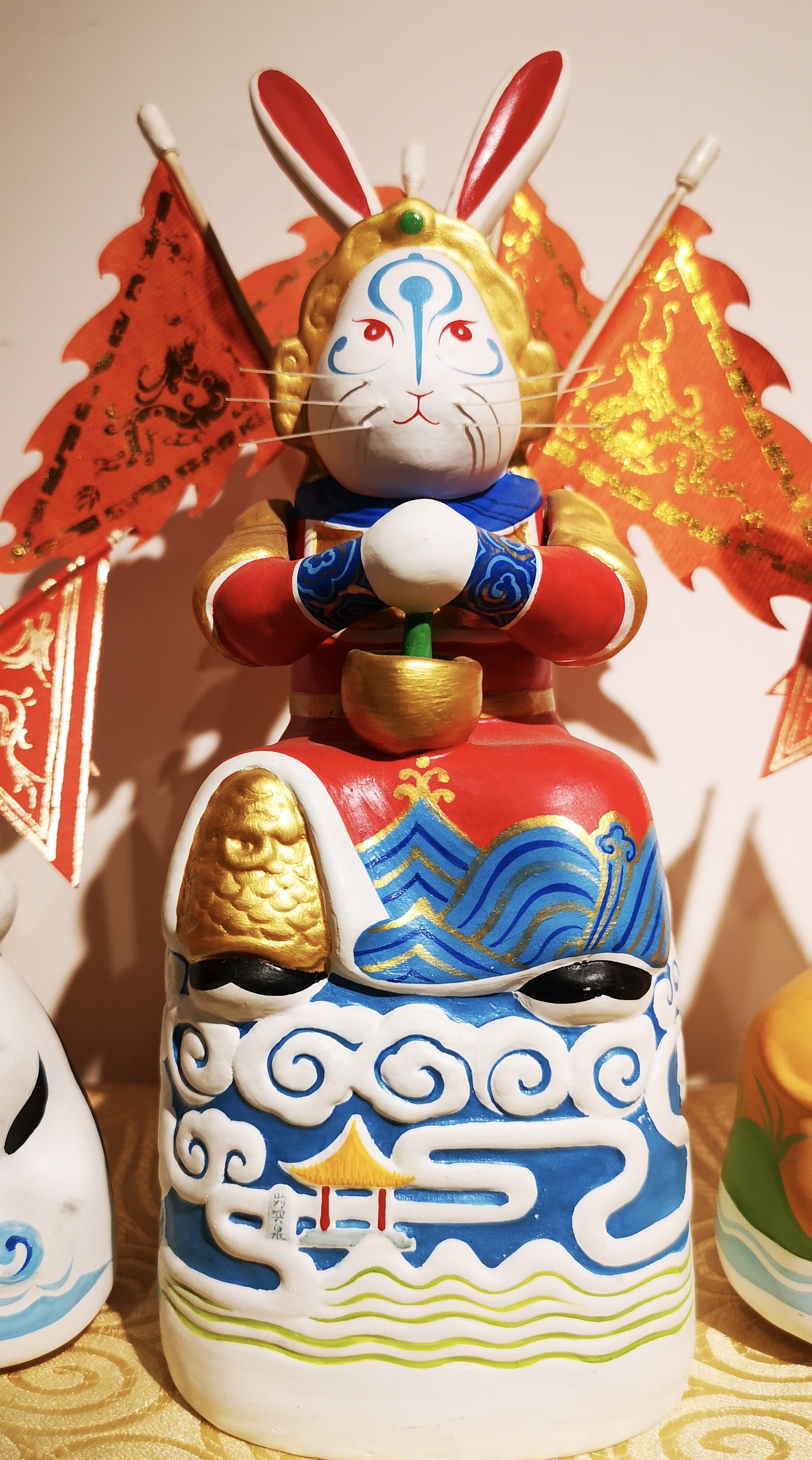 兔年说兔泥塑兔子王传承济南泉文化