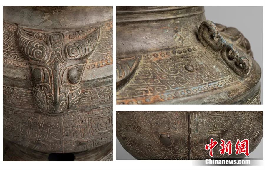 三牺尊局部。受访者供图