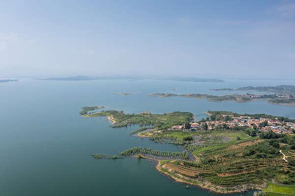 北京密云水库航拍图.图片来源:视觉中国