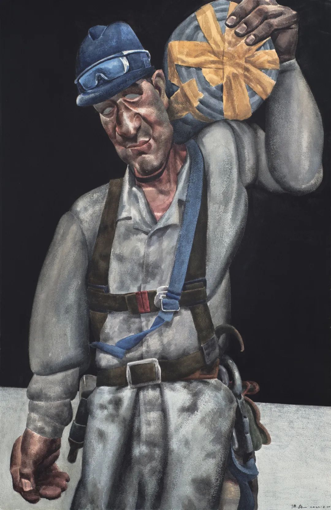 陈森《劳动者》水彩 107cmx86cm