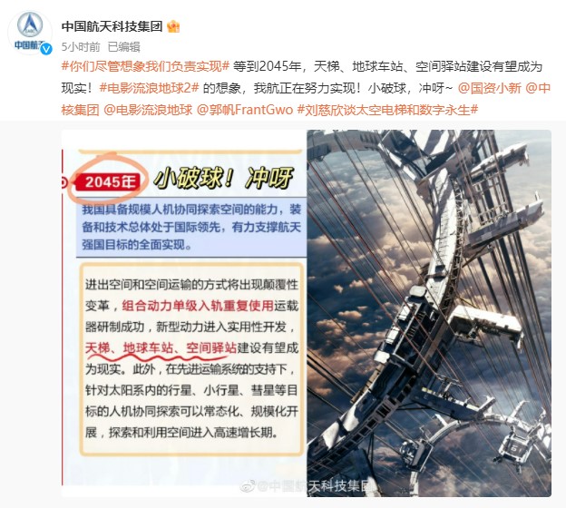 �й�����Ƽ����ű�ʾ��2045�����ݡ�����վ���ռ���վ����������Ϊ��ʵ�� ��ͼ��΢����