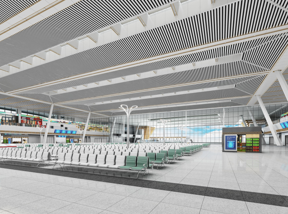 南宁北站候车厅效果图.