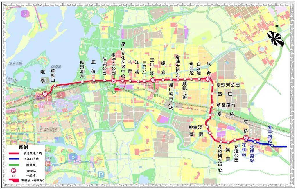 花桥11号地铁站线路图图片