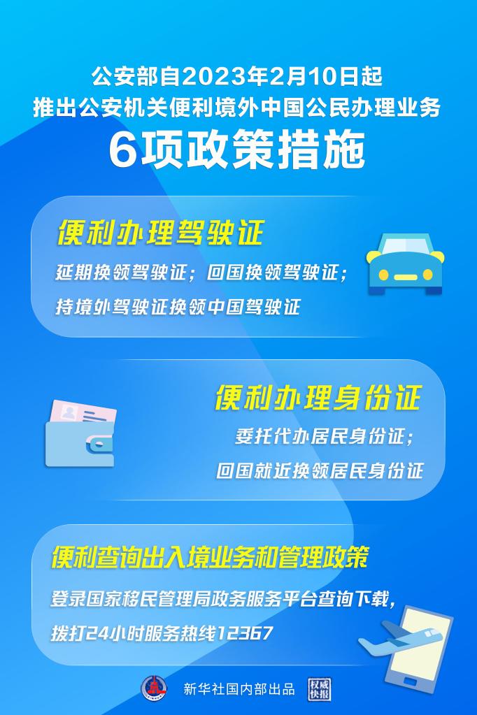 权威快报丨“延期办”“委托办”，公安部推出6项措施便利境外中国公民