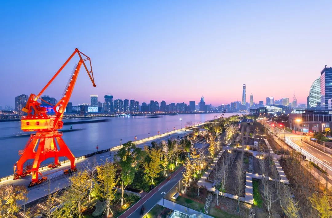 上海杨浦滨江夜景