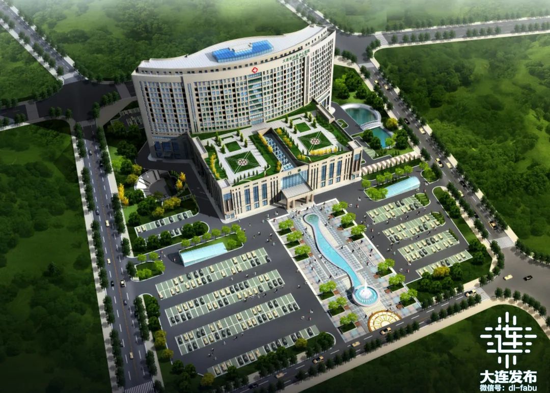▲规划中的长兴岛中心医院效果图