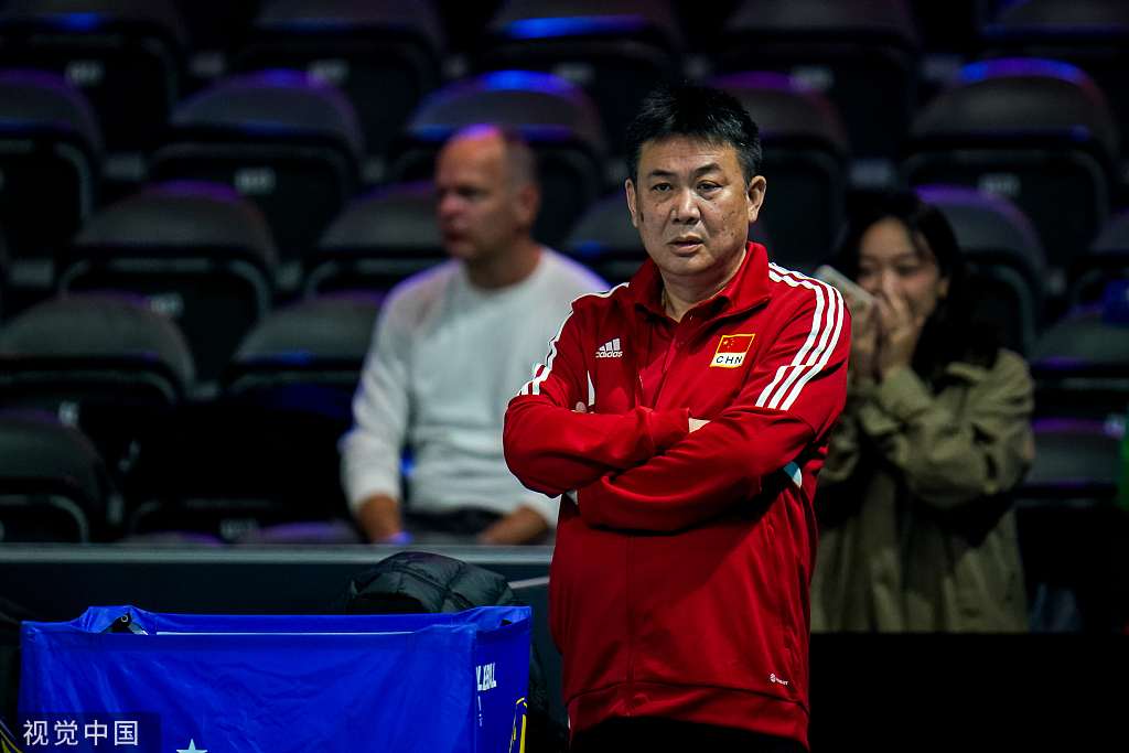 中国女排主教练蔡斌.