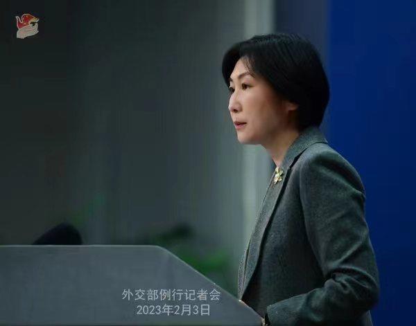 外交部发言人毛宁. 薛伟 摄