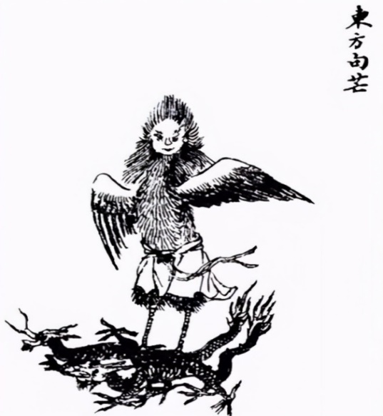 明清刻本《山海经》中的句芒形象