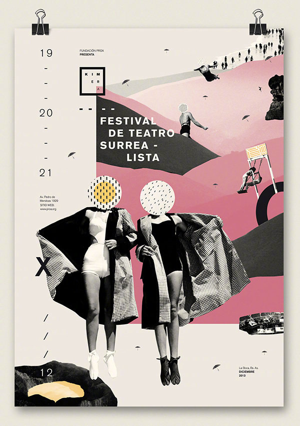 来自设计师 agustina boer 复古风拼贴海报设计|设计|复古风|设计师_