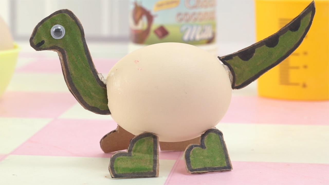 幼儿园手工自制恐龙蛋图片