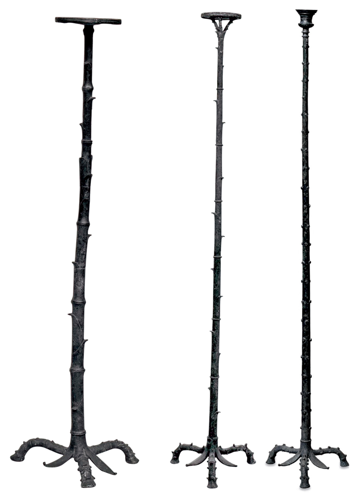 圖 13 古羅馬的竹節形青銅燈座，大英博物館藏