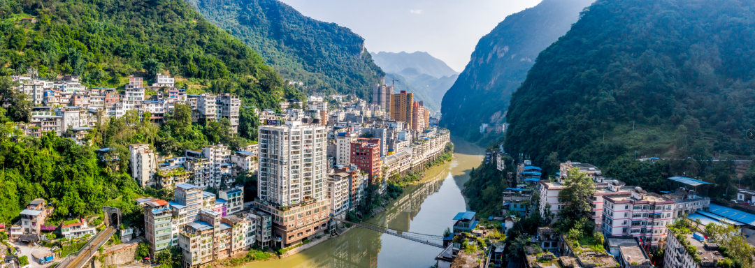 盐津县城鸟瞰图 资料图