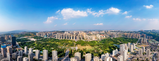 (鸟瞰中央公园 雷亚东摄)启幕在即渝北区召开2023年重庆首场线下土地