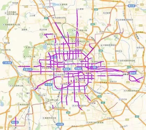 北京公交专用道网络/来自北京交通发展研究院