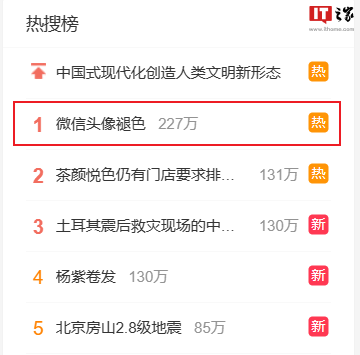 “微信头像褪色”登顶微博热搜，官方回应“相关功能已在优化中”