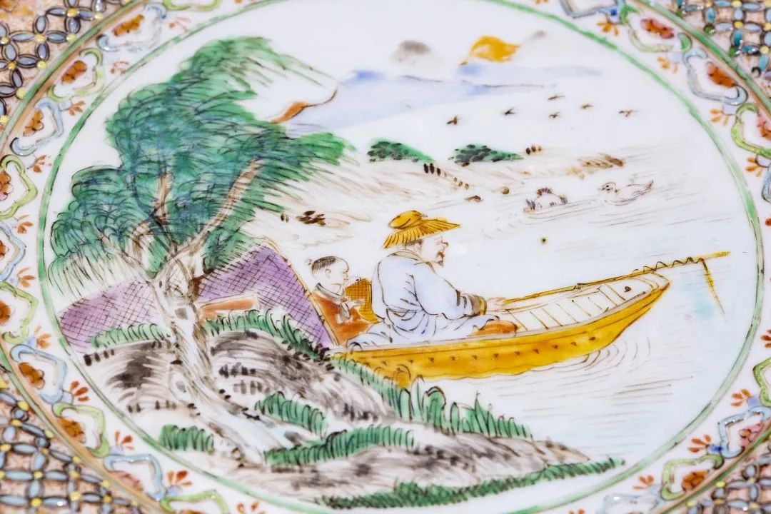 品珍|广彩人物纹盘